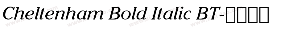 Cheltenham Bold Italic BT字体转换